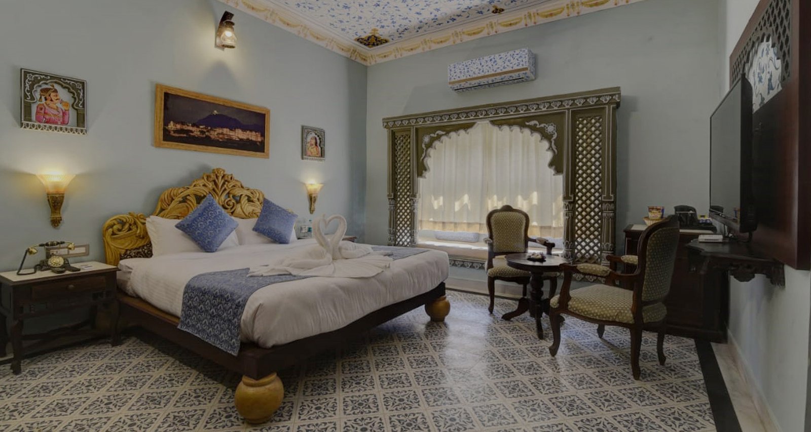 Heritage interior at Janak Vilas